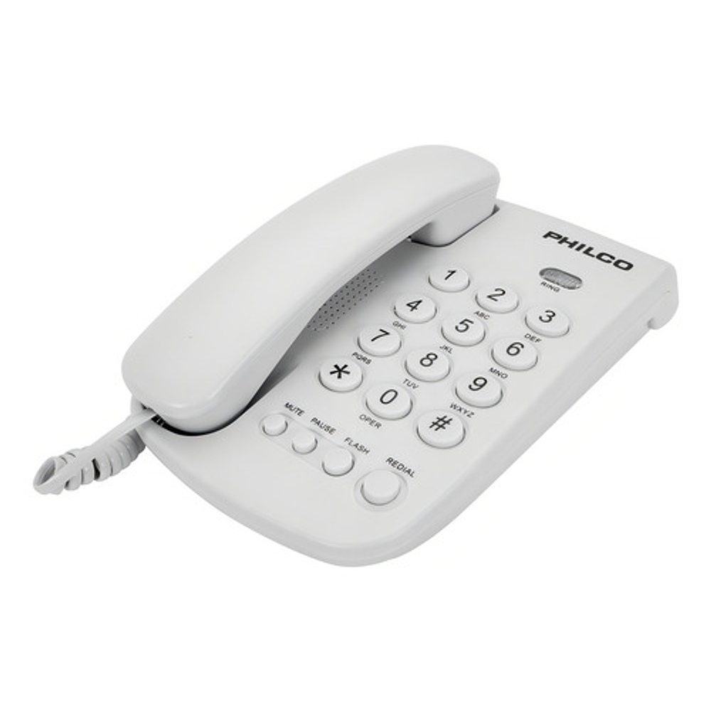 Teléfono Sobremesa Blanco Y Negro - Negro