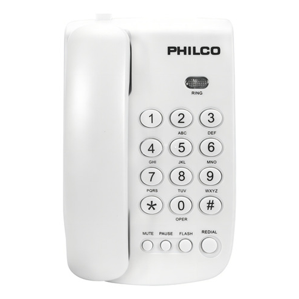 Teléfono Sobremesa Blanco Y Negro - Negro