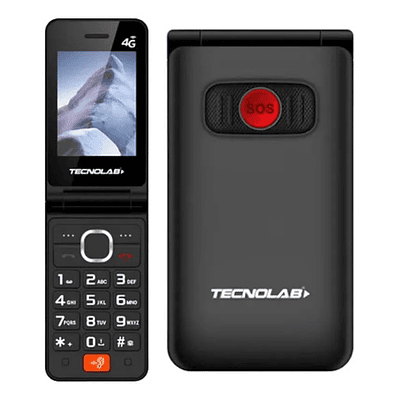 Telefono Senior Adulto Mayor 2.8 Doble Pantalla Rojo Tl705bk
