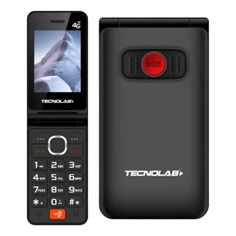 Telefono Senior Adulto Mayor 2.8 Doble Pantalla Rojo Tl705bk