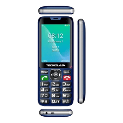 Teléfono Celular Senior Adulto Mayor Azul Tecnolab Tl487bl