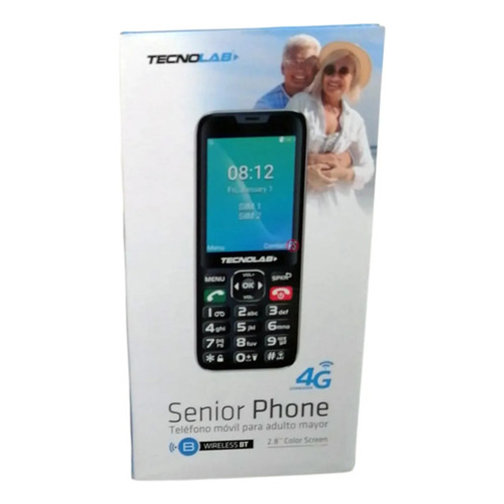 Teléfono Celular Senior Adulto Mayor Azul Tecnolab Tl487bl