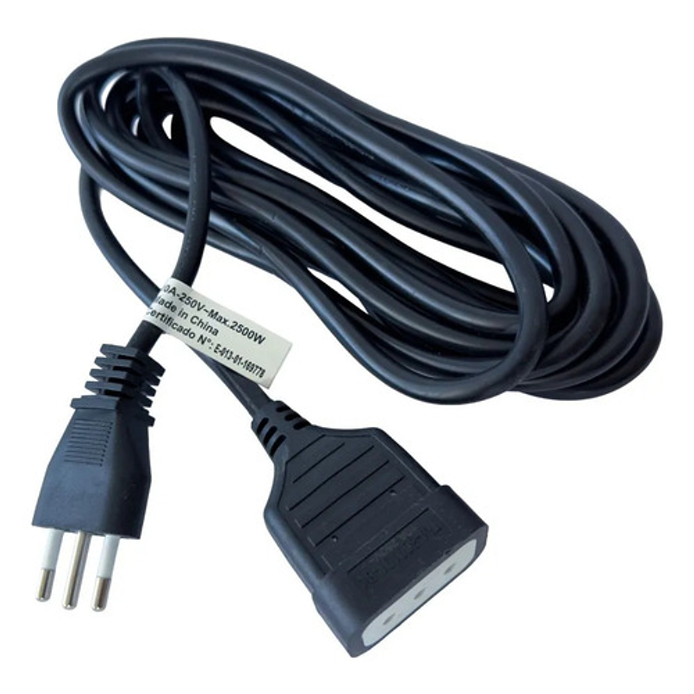 Extension Alargador 5 Metros  Negro Tecmaster Tm-800101-bk