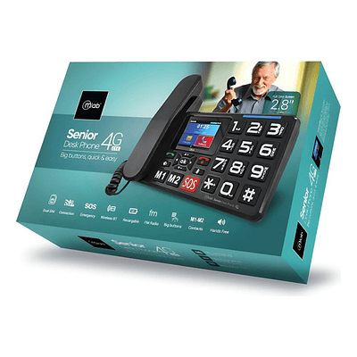 Telefono Senior Inalambrico Sobremesa 4g Sos 2.8  Mlab