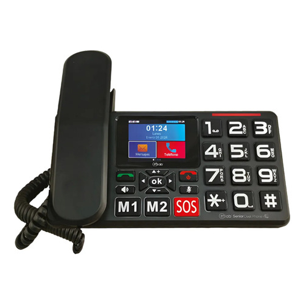 Telefono Senior Inalambrico Sobremesa 4g Sos 2.8  Mlab