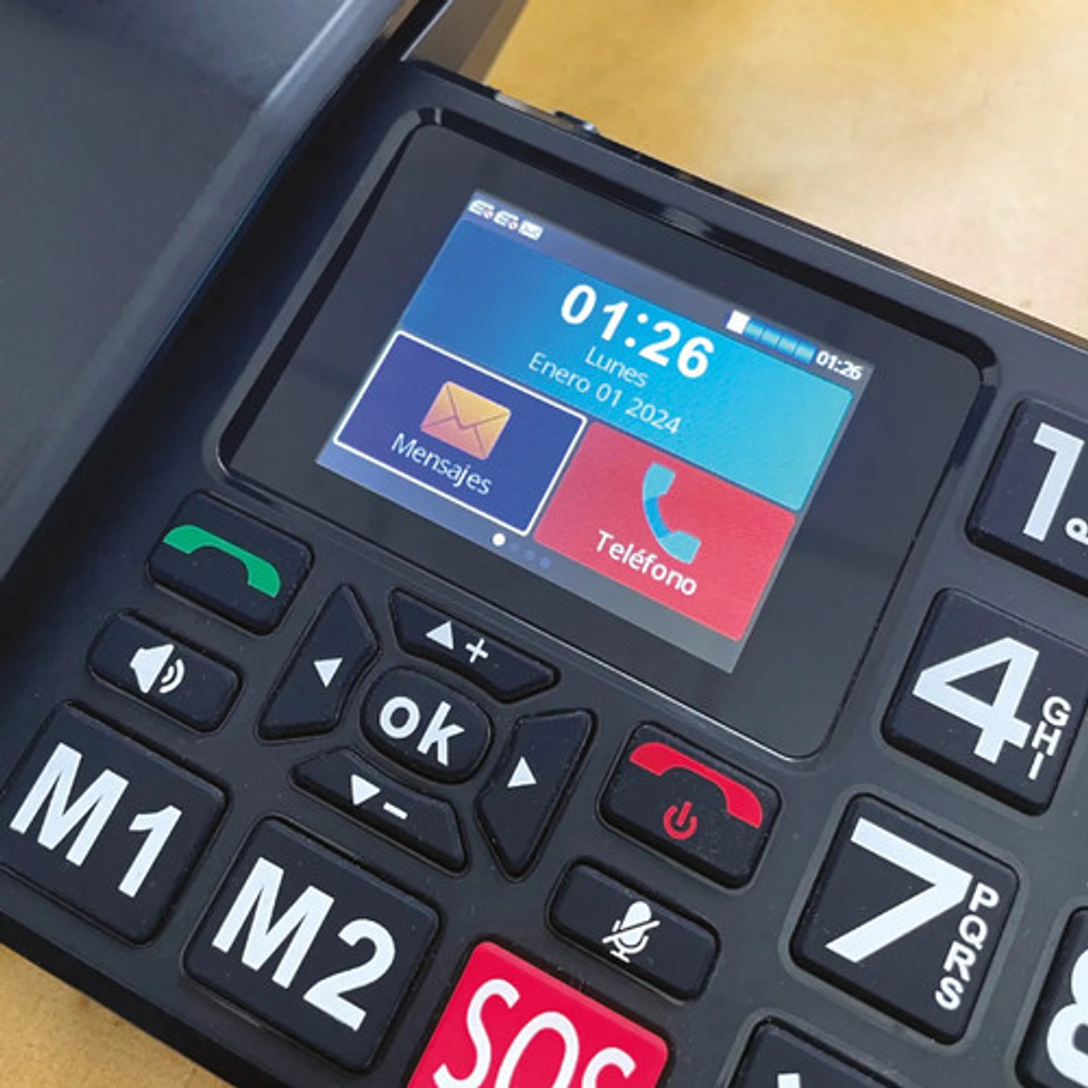 Telefono Senior Inalambrico Sobremesa 4g Sos 2.8  Mlab