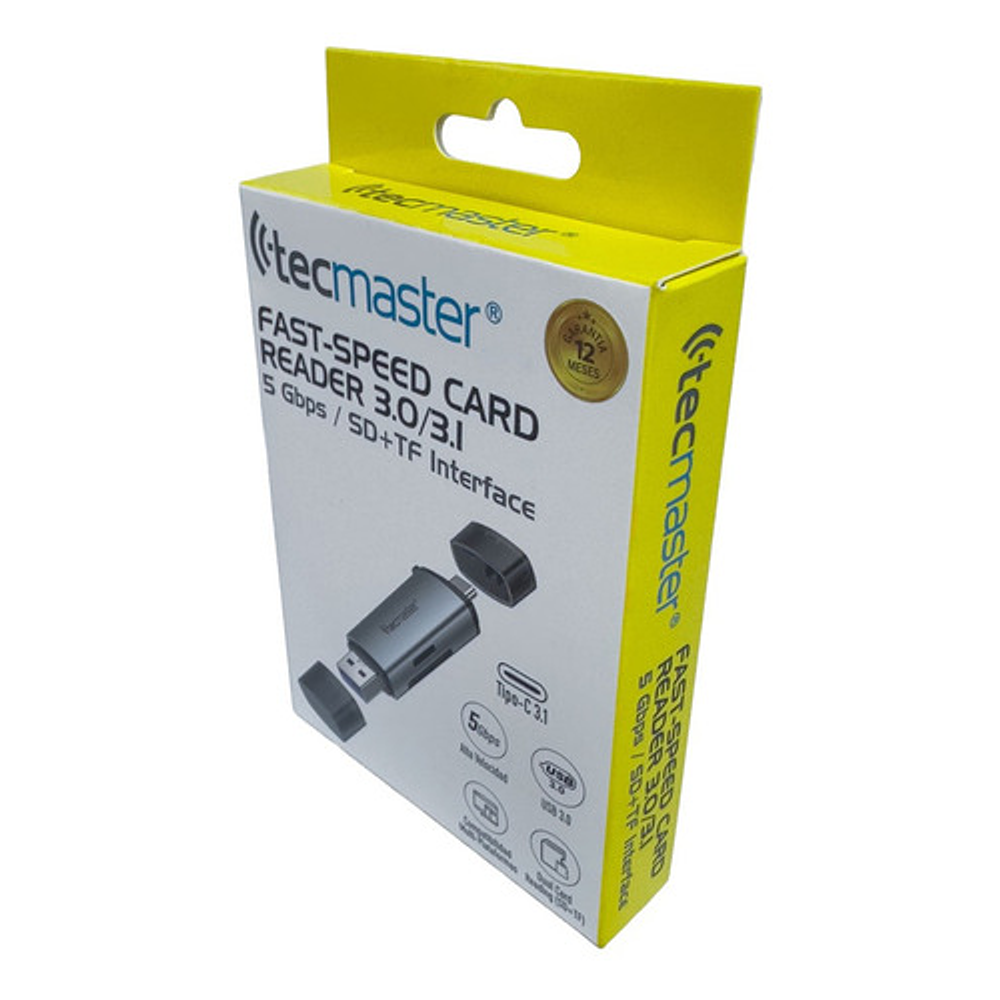 Lector Fast Speed Card Reader 3.0 - 3-1 Interface Gris