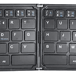 Mini Teclado Bluetooth Plegable Recargable Tecmaster Negro Español Latinoamérica