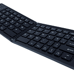Mini Teclado Bluetooth Plegable Recargable Tecmaster Negro Español Latinoamérica