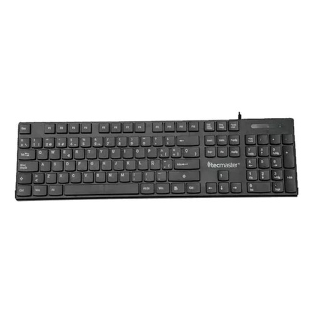 Teclado Básico Tecmaster Cableado Usb Negro Tm-100513 Idioma Español España