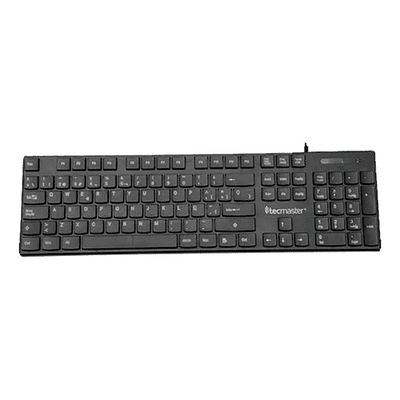 Teclado Básico Tecmaster Cableado Usb Negro Tm-100513 Idioma Español España