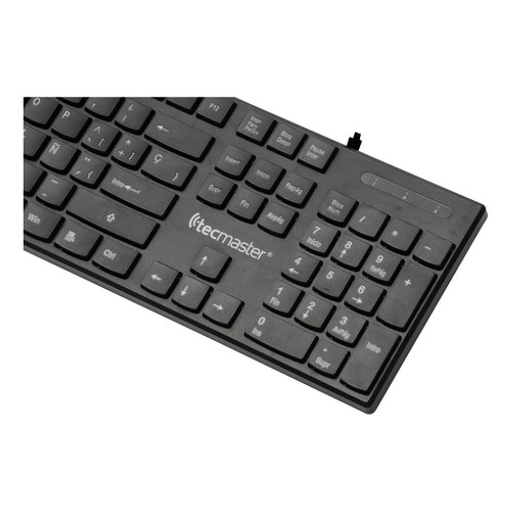 Teclado Básico Tecmaster Cableado Usb Negro Tm-100513 Idioma Español España