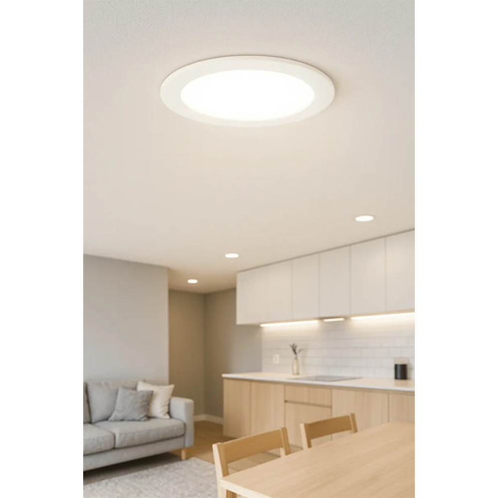 Plafón Led Embutido Circular 18w Logic 6500k 1440lm