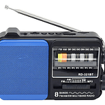 Radio Portatil 5w Recargable Usb Con Linterna Tenolab Tl652 Negro