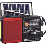 Radio Portátil Solar Am/fm/sw 15w Bluetooth Con Linterna