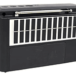 Radio Solar Recargable Tecnolab Tl636 Usb/sd Color Negro