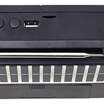Radio Solar Recargable Tecnolab Tl636 Usb/sd Color Negro