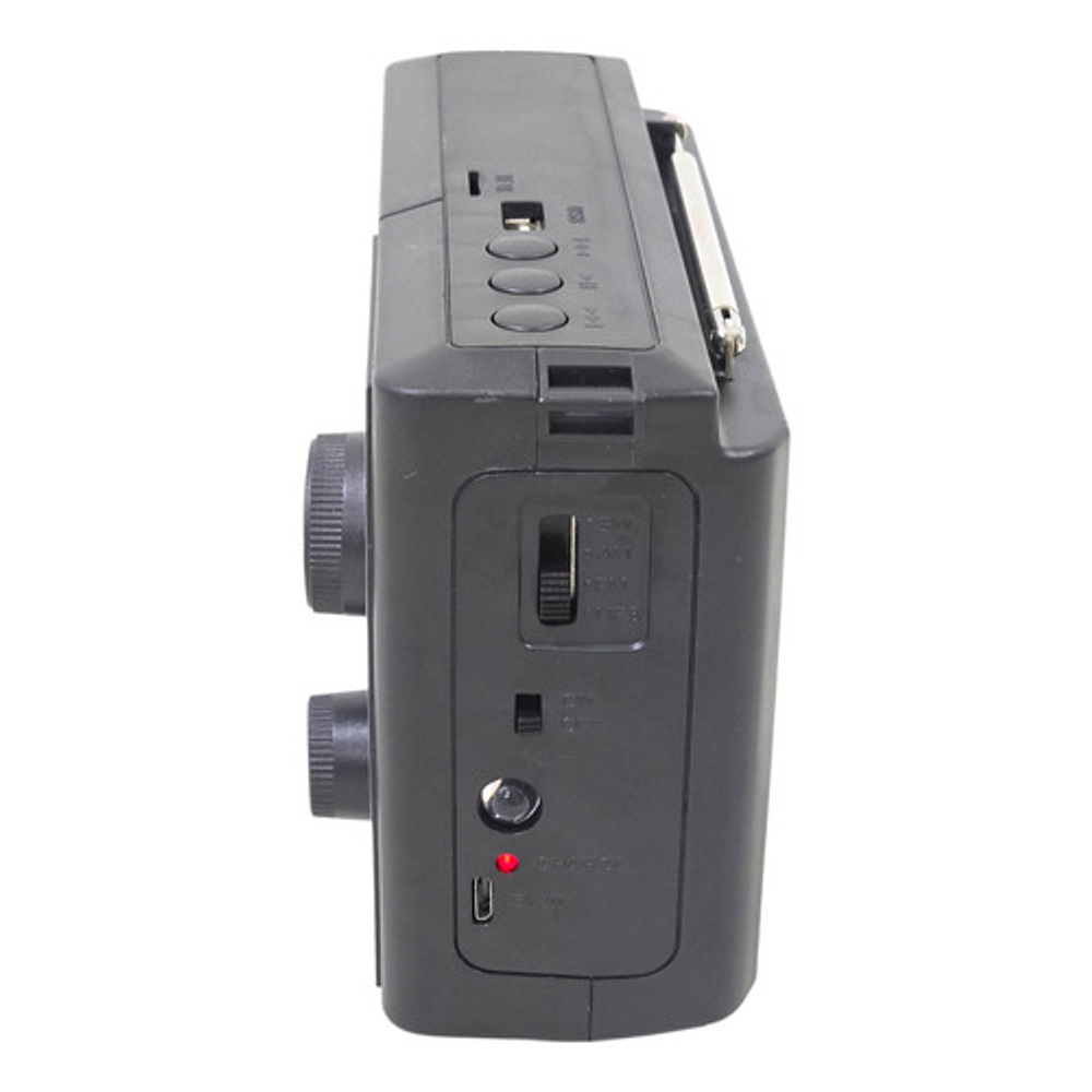 Radio Solar Recargable Tecnolab Tl636 Usb/sd Color Negro