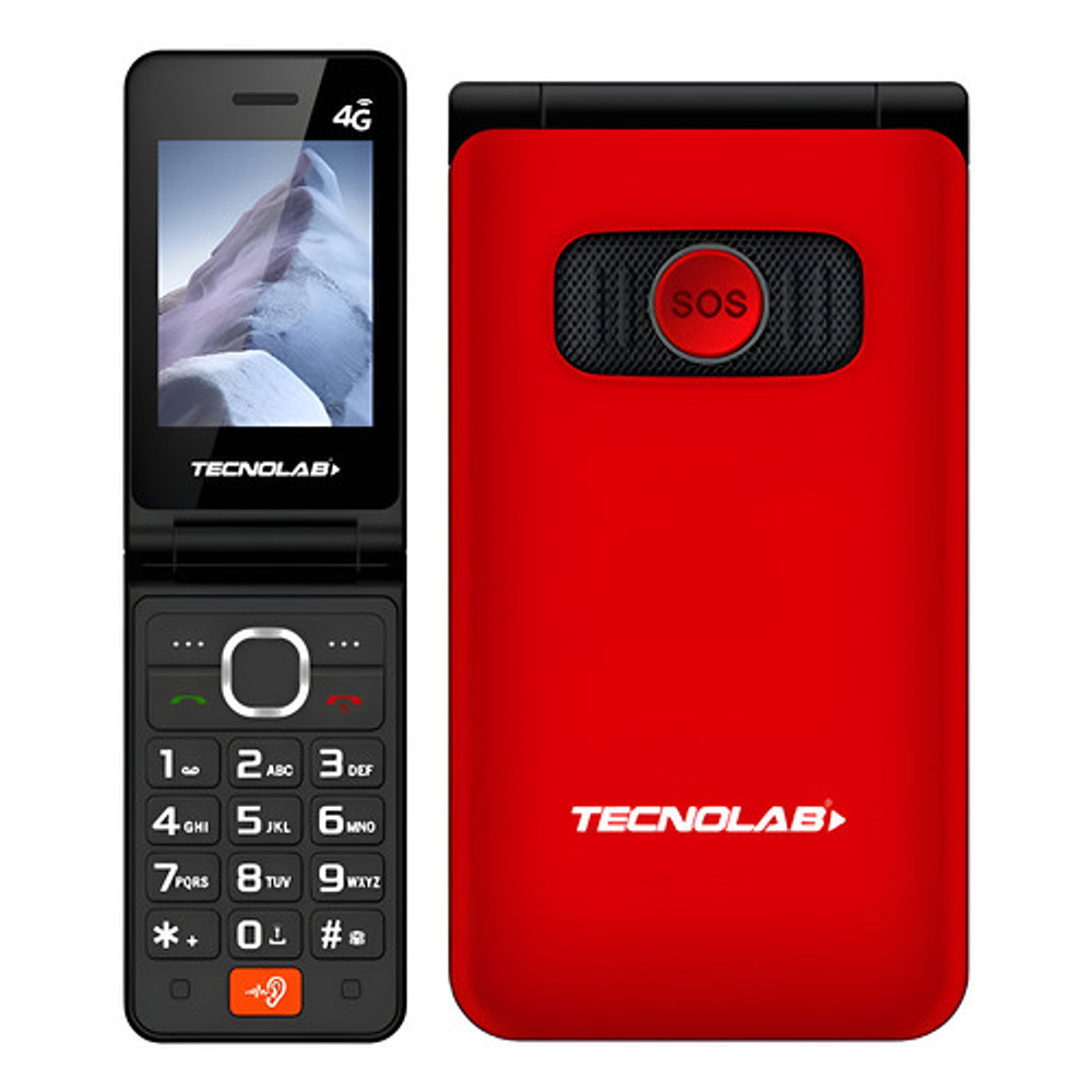 Telefono Senior Adulto Mayor 2.8  Doble Pantalla Rojo Tl705r Rojo