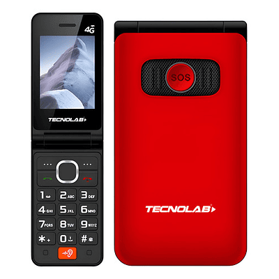 Telefono Senior Adulto Mayor 2.8  Doble Pantalla Rojo Tl705r Rojo