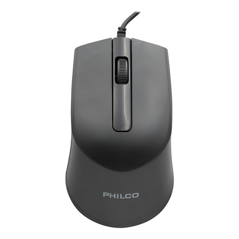 Mouse Usb Philco Ppr7104 Black Color Negro Negro