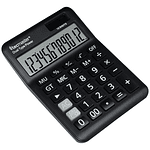Calculadora Digital Escritorio Con Panel Solar Tecmaster Color Negro
