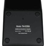 Calculadora Digital Escritorio Con Panel Solar Tecmaster Color Negro