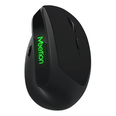 Mouse Meetion R390 Vertical Ergonómico Inalámbrico Color Negro
