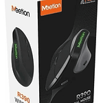 Mouse Meetion R390 Vertical Ergonómico Inalámbrico Color Negro