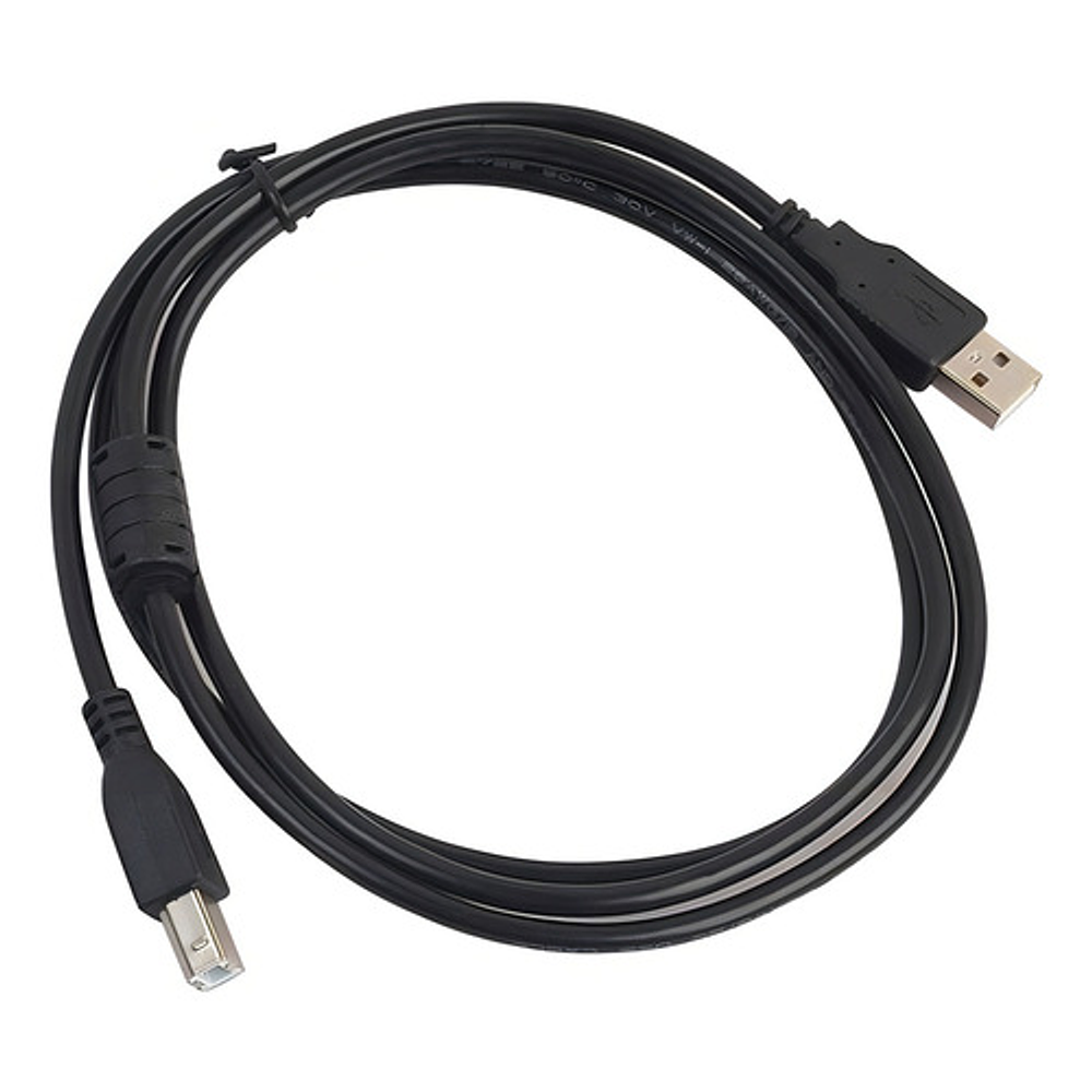 Cable Usb 2.0 Para Impresora Y Scanner A-b 1.5 Metros Color Negro