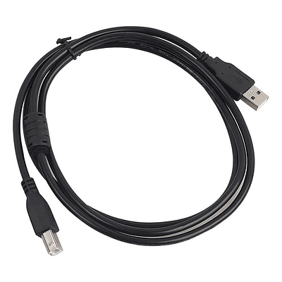 Cable Usb 2.0 Para Impresora Y Scanner A-b 1.5 Metros Color Negro