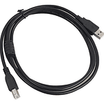 Cable Usb 2.0 Para Impresora Y Scanner A-b 1.5 Metros Color Negro