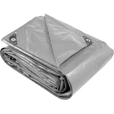 Lona Carpa Multiuso Impermeable 3x5 Mts Gris Con Ojetillos