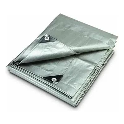 Lona Carpa Multiuso Impermeable 3x5 Mts Gris Con Ojetillos