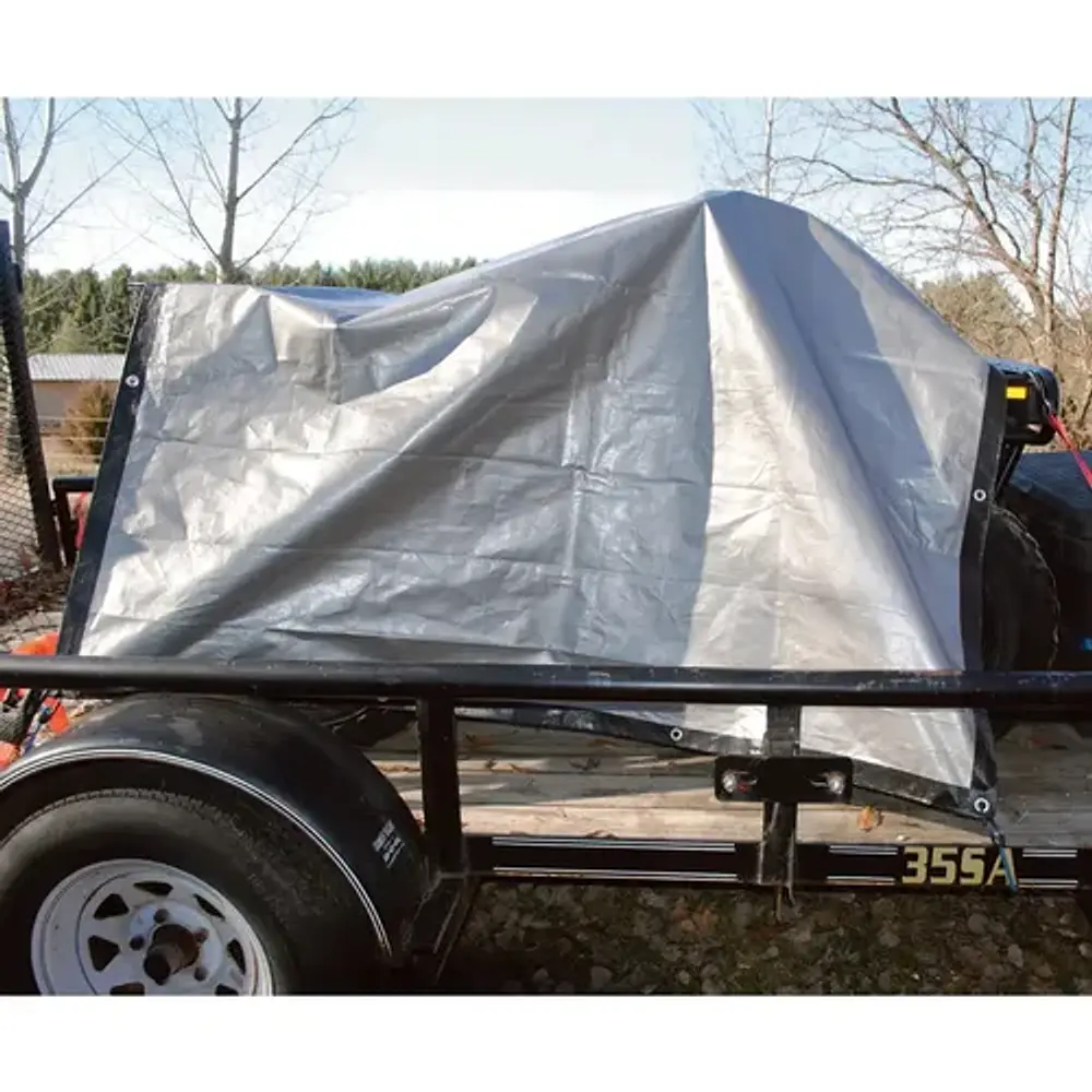 Lona Carpa Multiuso Impermeable 3x5 Mts Gris Con Ojetillos