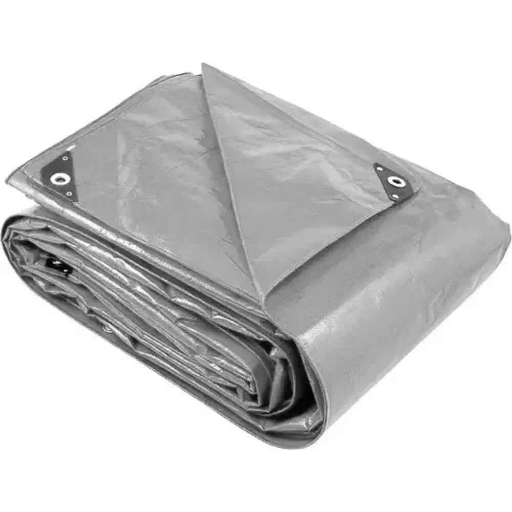 Lona Carpa Multiuso Impermeable 2x3 Mts Gris Con Ojetillos