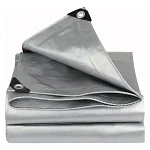 Lona Carpa Multiuso Impermeable 2x3 Mts Gris Con Ojetillos