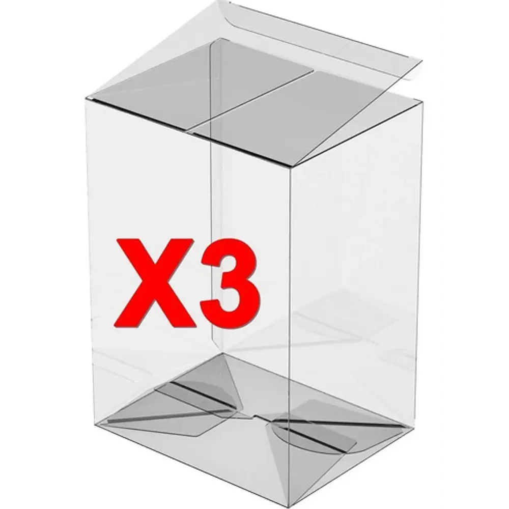 Pack 3 Unidades Protectores Vinilo Transparente Funko Pop!