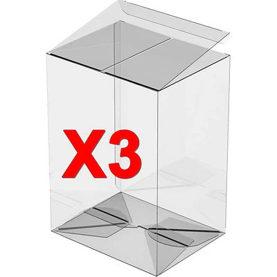 Pack 3 Unidades Protectores Vinilo Transparente Funko Pop!