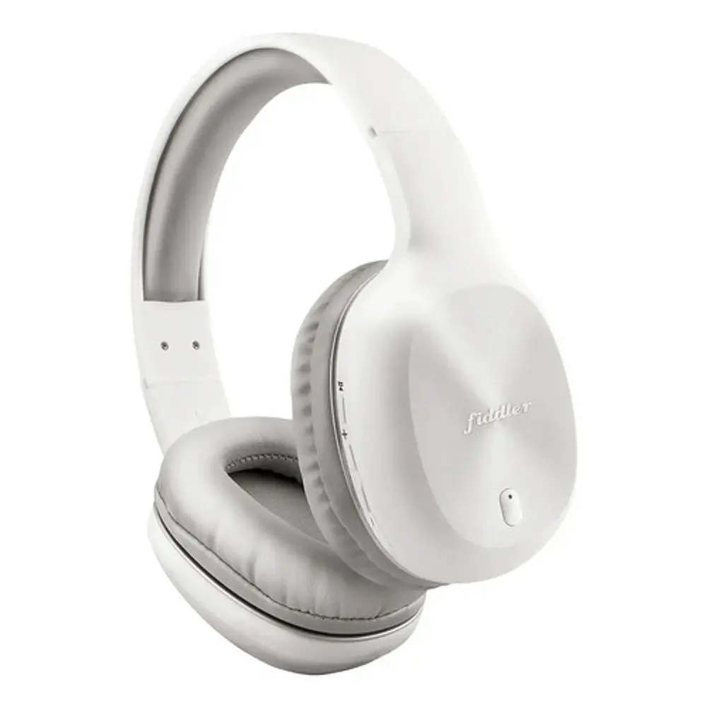 Audífonos Bluetooth On-ear Fiddler Con Manos Libres Blanco Blanco