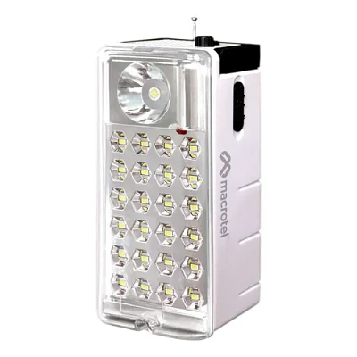 Luz De Emergencia Macrotel Ms-6750r Led Batería Recargable 6w Blanco