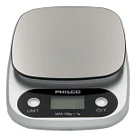 Balanza Digital Hasta 10kg Con Pantalla Led Ks491, Philco Plateado 