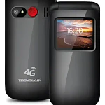 Teléfono Senior Tecnolab 4g Adulto Mayor Almeja Negro TL456BK