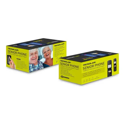 Teléfono Senior Tecnolab 4g Adulto Mayor Almeja Negro TL456BK