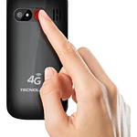 Teléfono Senior Tecnolab 4g Adulto Mayor Almeja Negro TL456BK