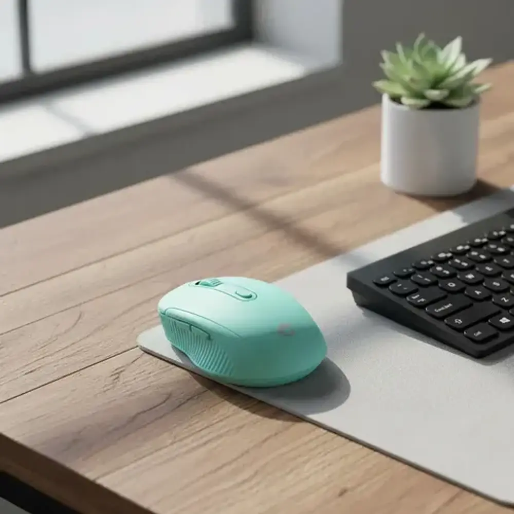 Mouse Óptico Inalámbrico Fiddler Fd-223 Verde