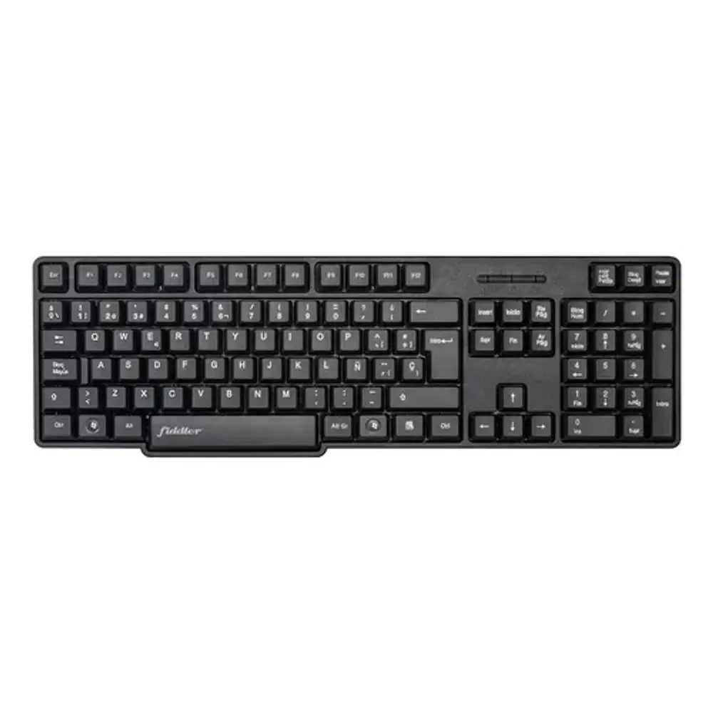 Teclado Basico Usb Alambrico Negro