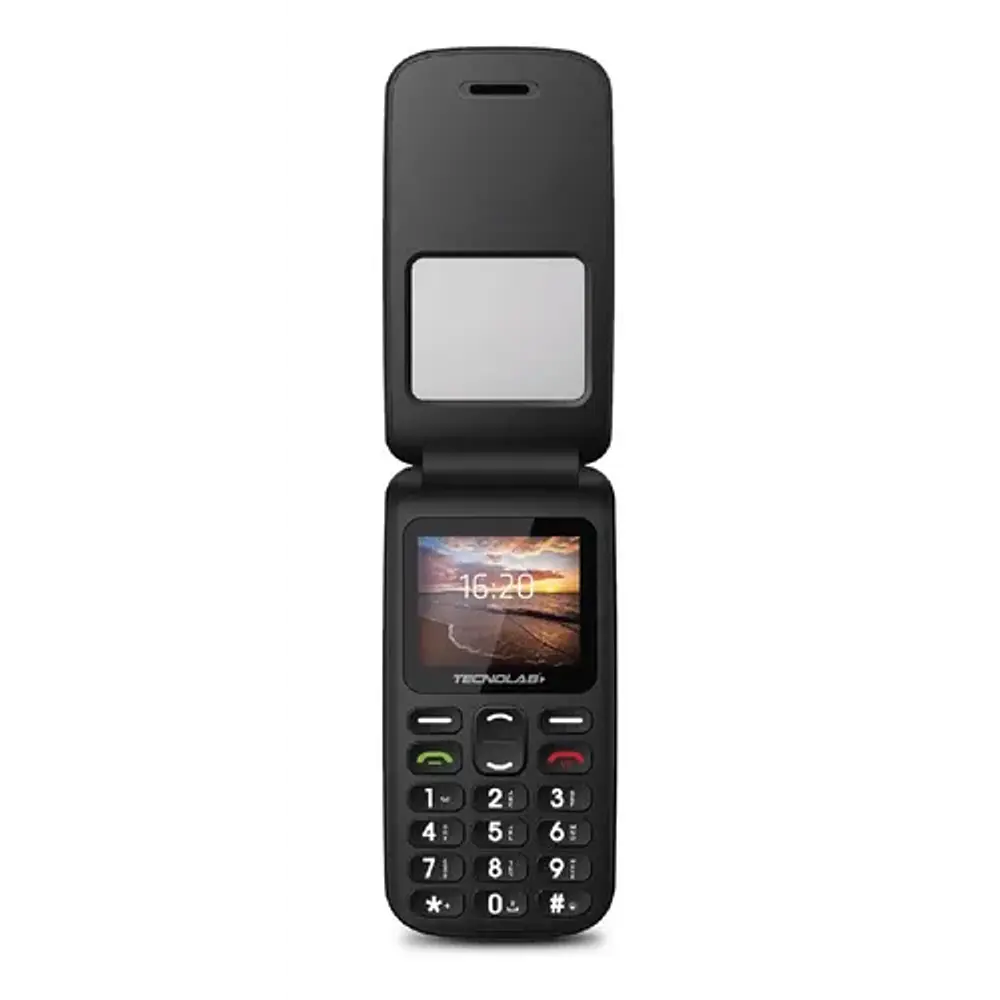 Teléfono Senior Tecnolab 4g Adulto Mayor Almeja Azul TL-456BL
