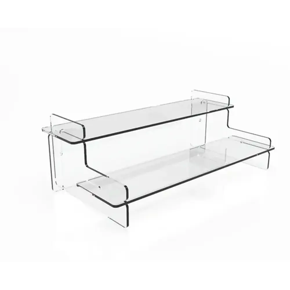 Repisa Acrílica 2 Escalones 30cm Premium