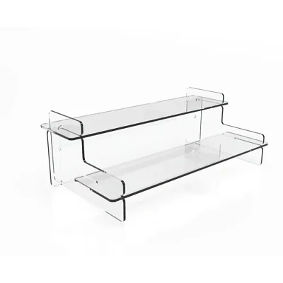 Repisa Acrílica 2 Escalones 30cm Premium